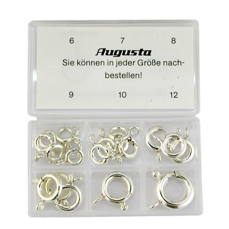 Assortment spring rings without collar 6 - 12 mm