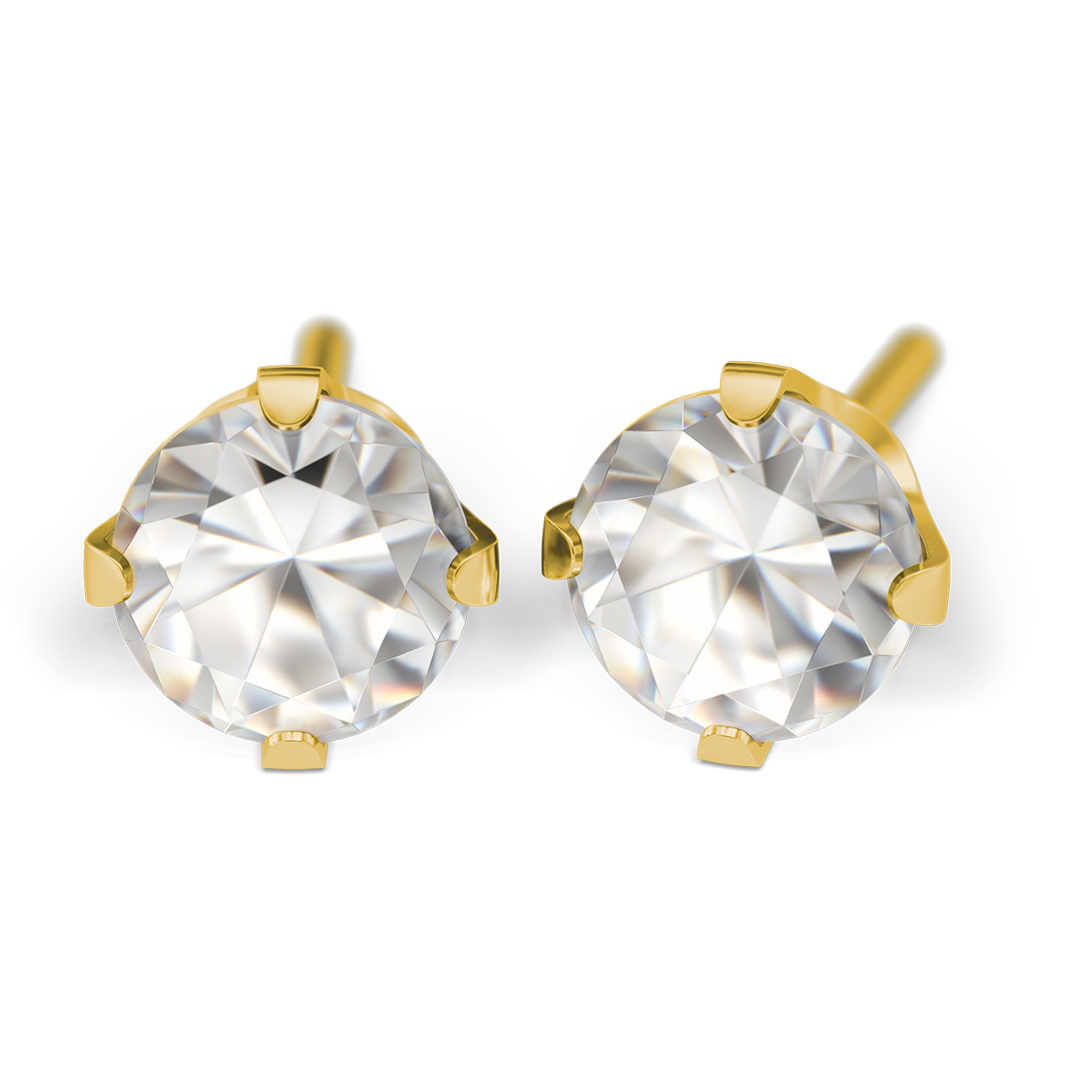 27514_3095 System 75 ear studs 14 ct yellow gold