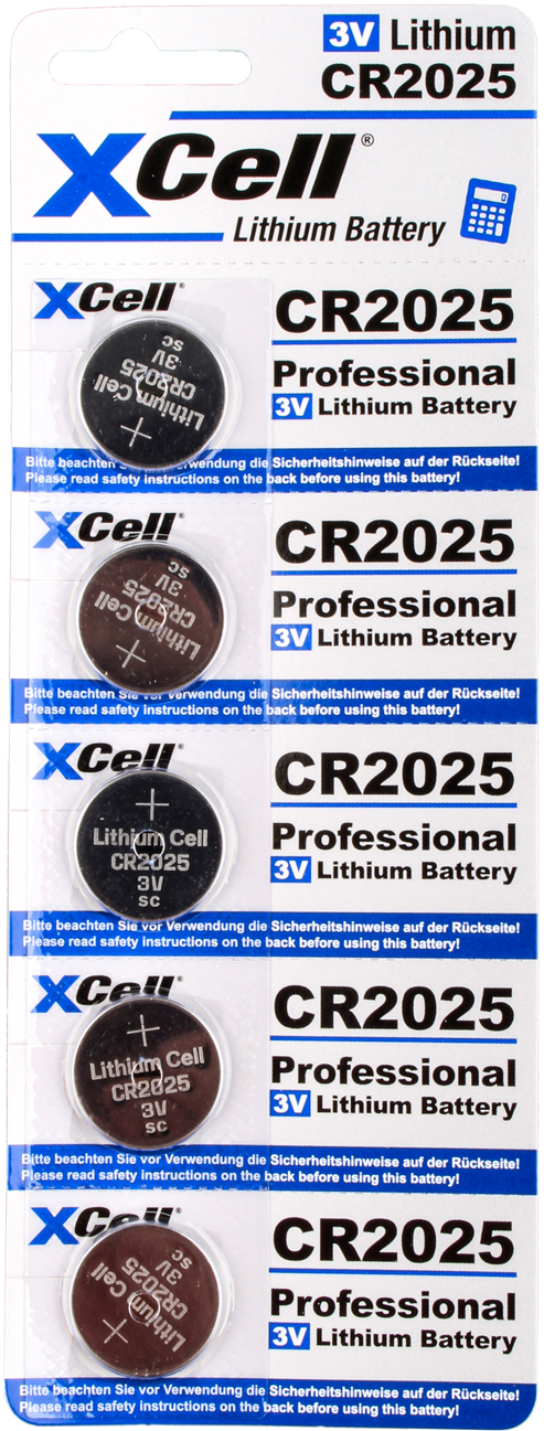XCell Lithiumbatterien CR2025