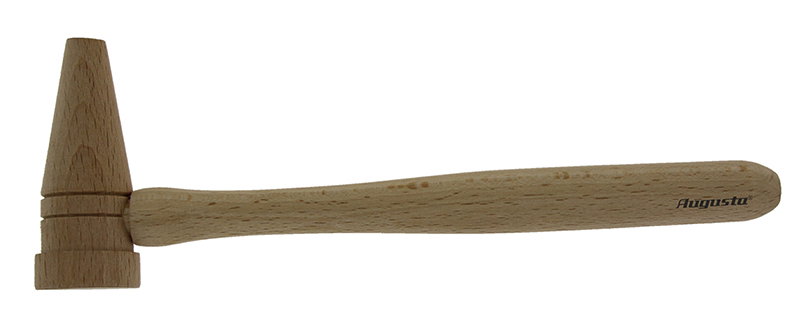 Wooden mallet pointed with handle