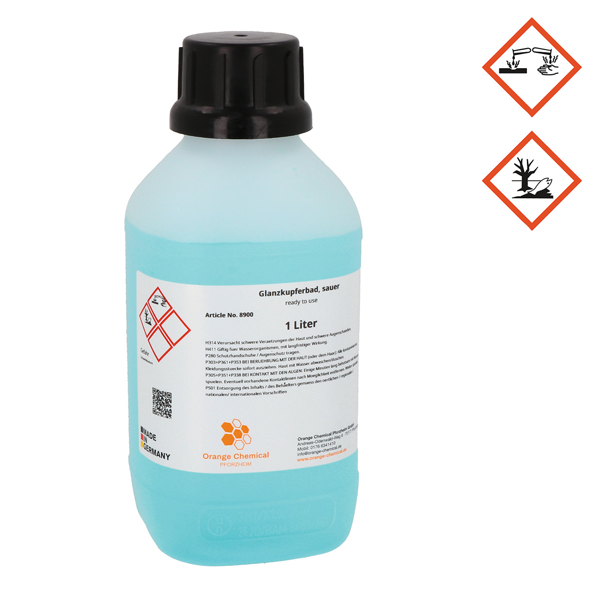 Ora bright copper bath Ora bright copper bath