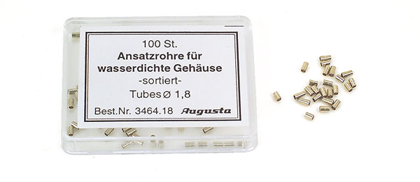Assortimento di tubi per corone impermeabili, tubo 1,8 mm Assortimento di tubi per corone impermeabili, tubo 1,8 mm