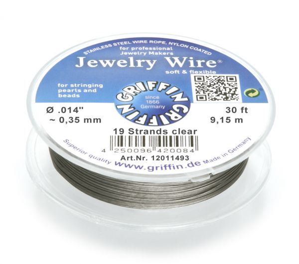Griffin Jewelry Wire Ø 0.35 mm clear Griffin Jewelry Wire Ø 0.35 mm clear