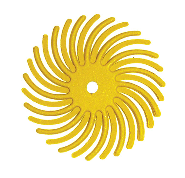 Dedeco Sunburst disc Ø 22 mm yellow