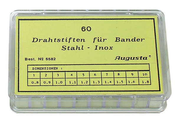 Assortment wire pins for watch straps inox Assortment wire pins for watch straps inox