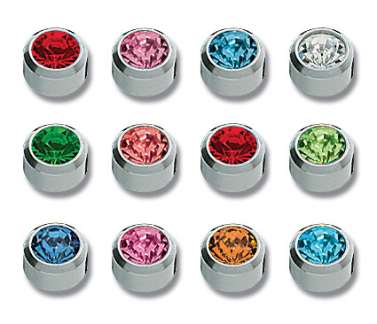 Medico ear studs, white
