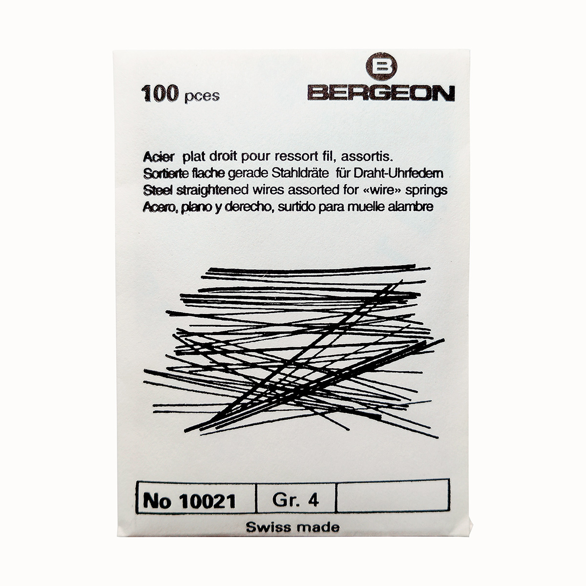 Bergeon Stahldrähte sortiert