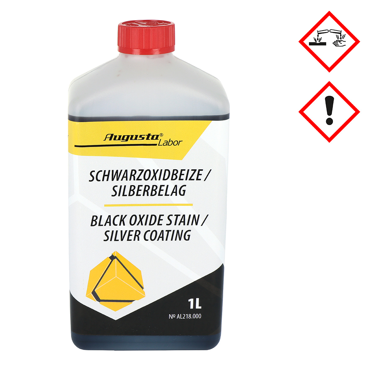 Schwarzoxidbeize/Silberbelag  