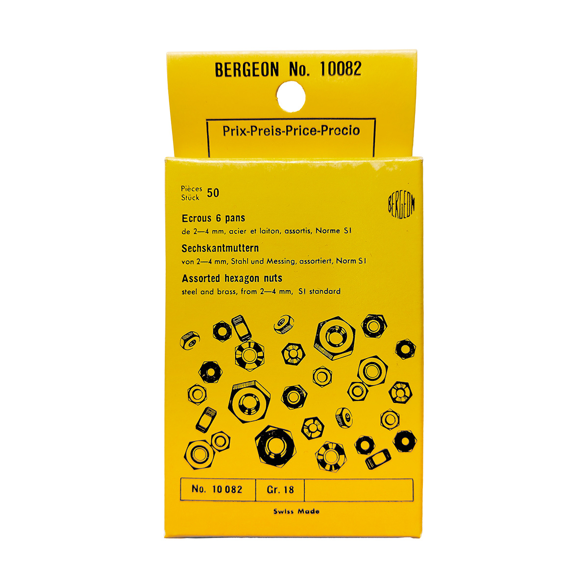 Bergeon Sortiment Sechskantmuttern