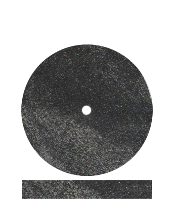Dedeco rubber wheel black Ø 22 mm
