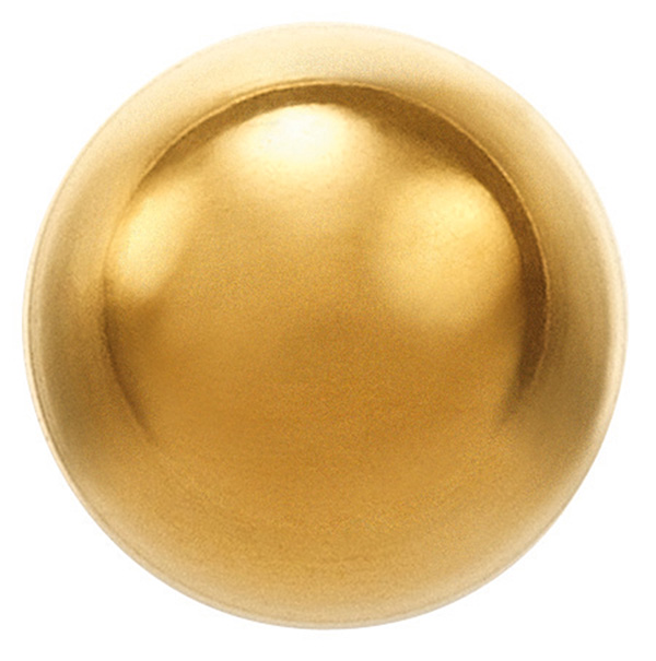 System 75 ear studs, 18 ct yellow gold System 75 ear studs, 18 ct yellow gold