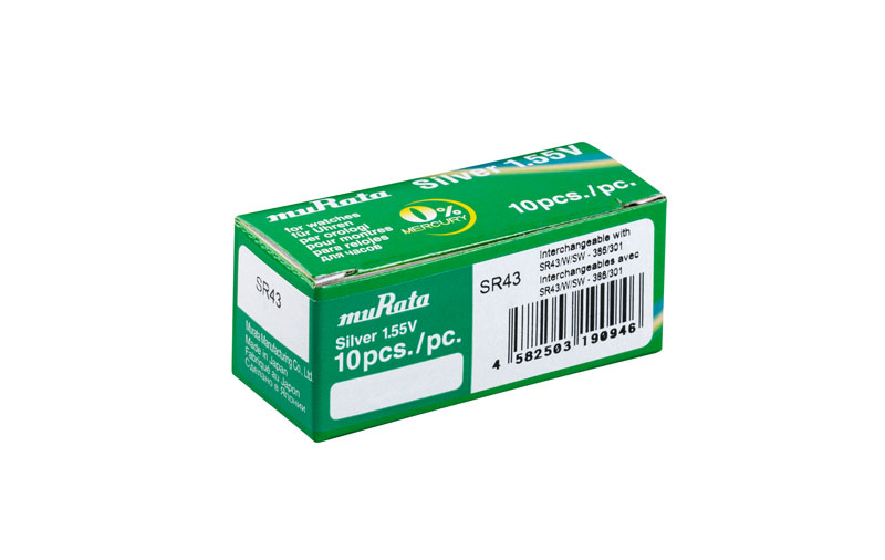 386.MU Batterie a bottone MURATA 386/301