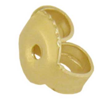 Ear nuts gold 750, 5 mm