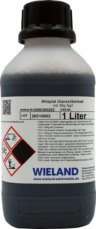 Bagno di argento brillante WILAPLAT, pronto uso, 1 l