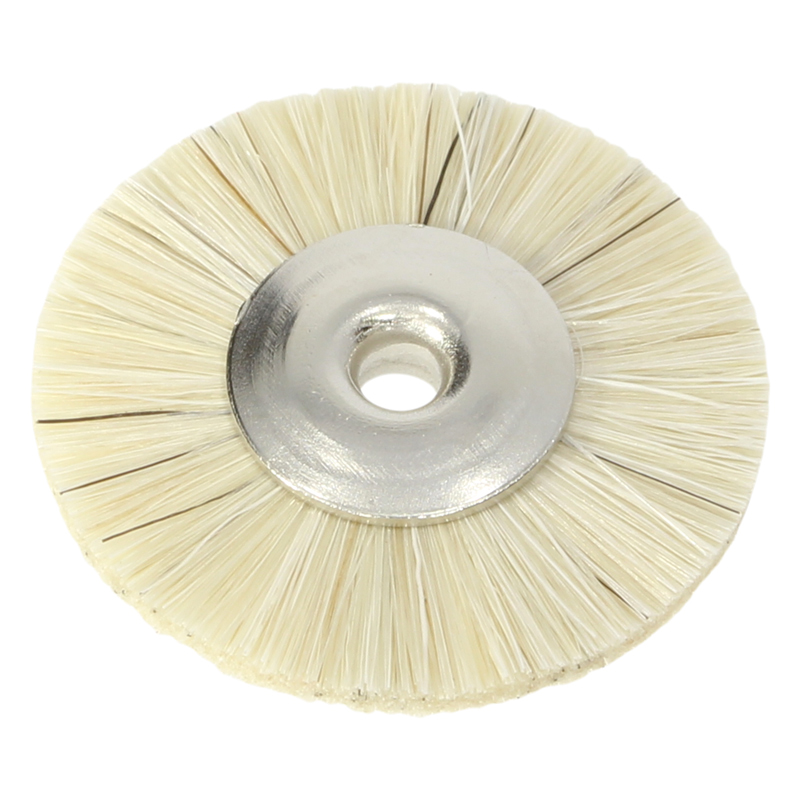 Polirapid circular wheel - goat hair white