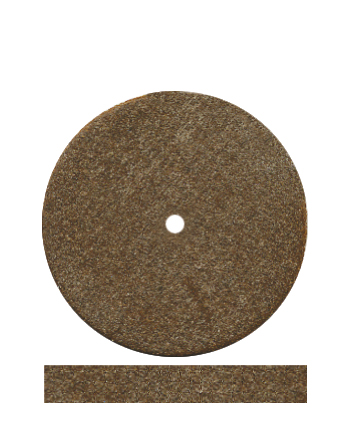 Dedeco rubber wheel brown Ø 22 mm