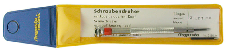 Screwdriver for slotted screws