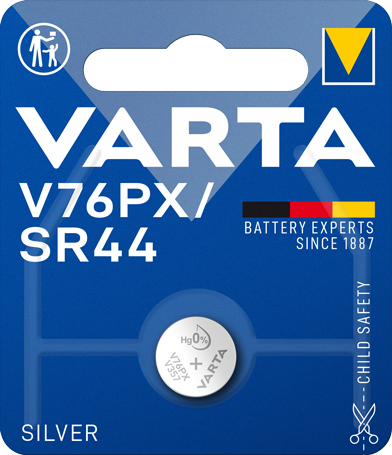 Varta Knopfzellen V76PX/V357/SR 44