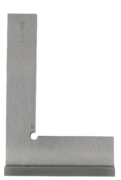 Steel square with stop
