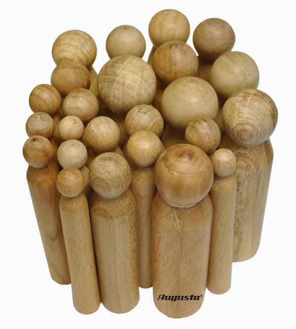 Round head wooden punch set Round head wooden punch set