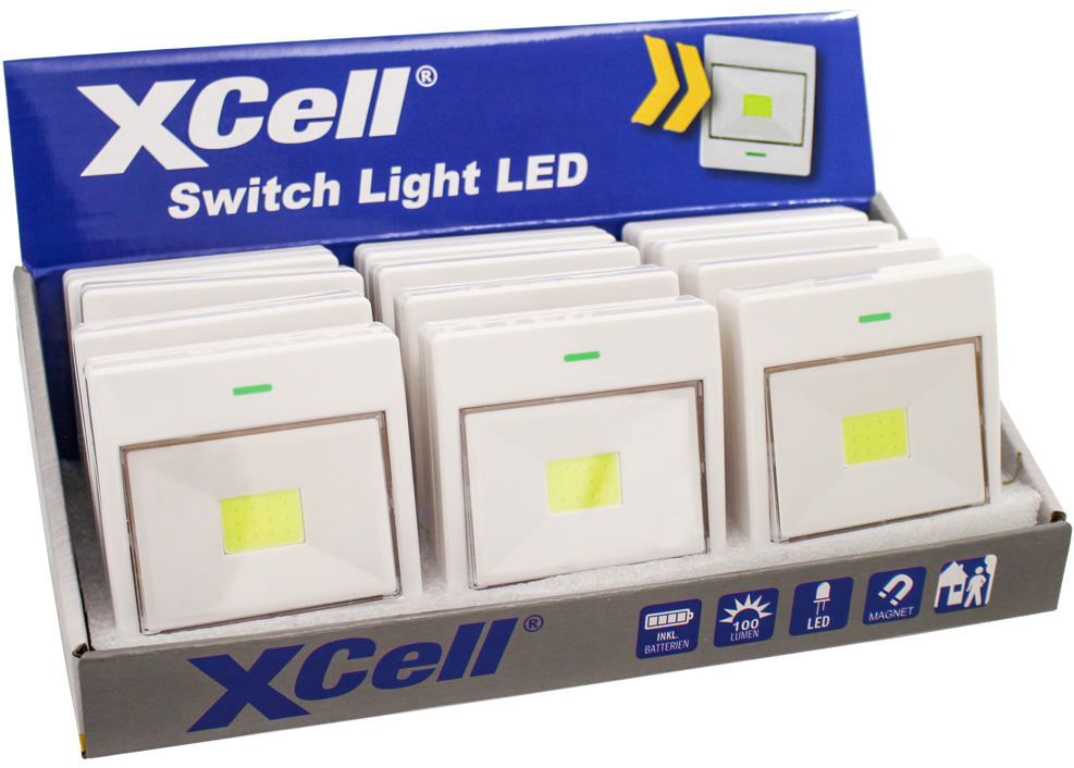 XCell Switch LED light in espositore da 12 pezzi XCell Switch LED light in espositore da 12 pezzi