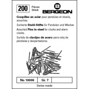 Assortimento Bergeon di perni in acciaio per sveglie Assortimento Bergeon di perni in acciaio per sveglie