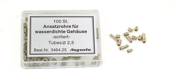 Assortimento di tubi per corone impermeabili, tubo 2,5 mm Assortimento di tubi per corone impermeabili, tubo 2,5 mm