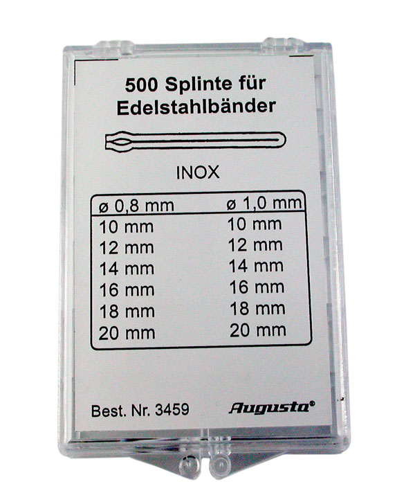 Assortment open end pins inox Assortment open end pins inox