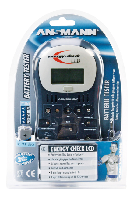 Ansmann battery tester energy check LCD Ansmann battery tester energy check LCD