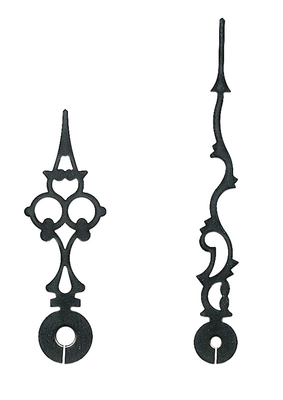 Clock hands black 60/42 mm Clock hands black 60/42 mm