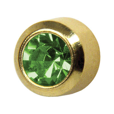 66136.8 Medico ear studs, yellow