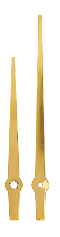 Lancette per movimenti al quarzo, gialle, 120/89 mm Lancette per movimenti al quarzo, gialle, 120/89 mm