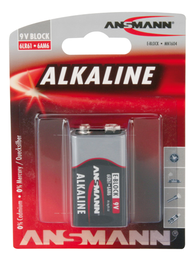 Ansmann 9V block Alkaline Ansmann 9V block Alkaline