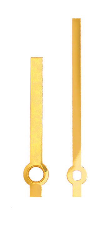 Clock hand yellow 55/40 mm Clock hand yellow 55/40 mm