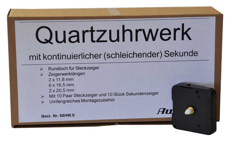 68HW.S Sortiment Werke mit schleichender Sekunde