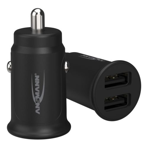 Ansmann in-car charger with 2 USB ports