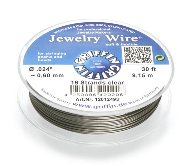 Griffin Jewelry Wire Ø 0.60 mm clear Griffin Jewelry Wire Ø 0.60 mm clear