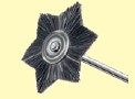 Sechseckbürste Chungking schwarz Ø 13 mm