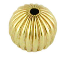Hollow balls 6 mm, 2 holes, grooved