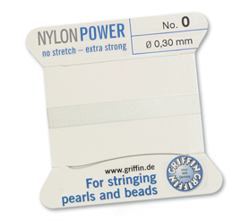 Griffin bead cord Nylon Power coloured