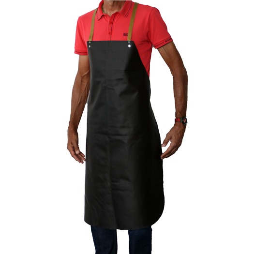 Leather apron with bib