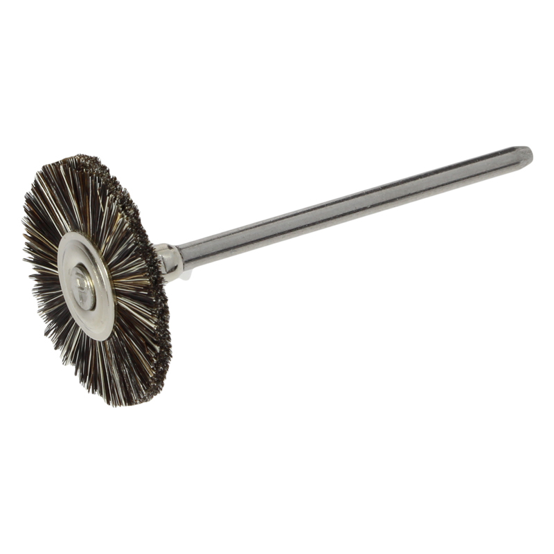 POLIRAPID spazzolino circolare - pelo di capra grigio Ø 21 mm